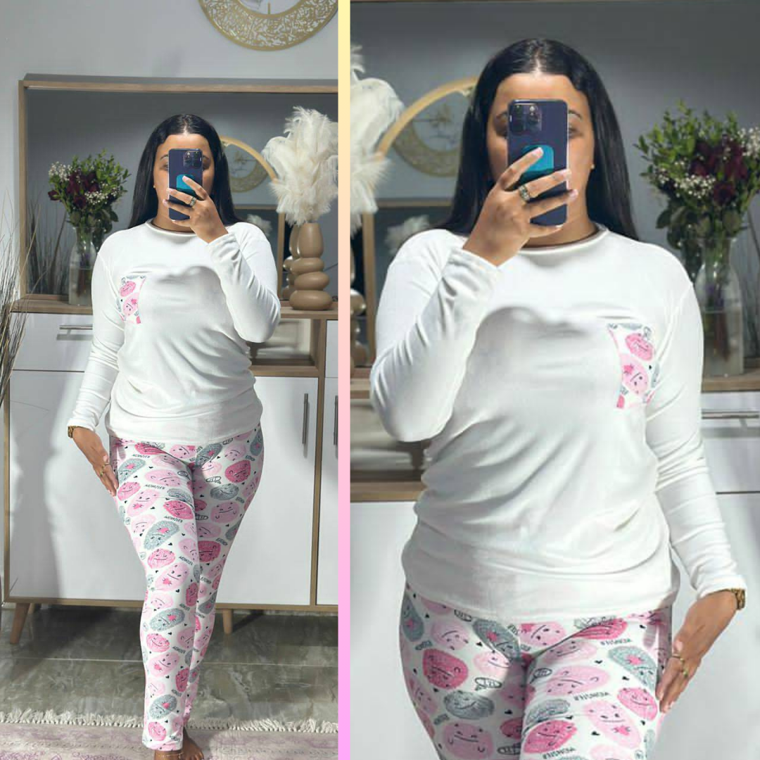 Pijama Shirt + Pantalon 💗 Taille Standard